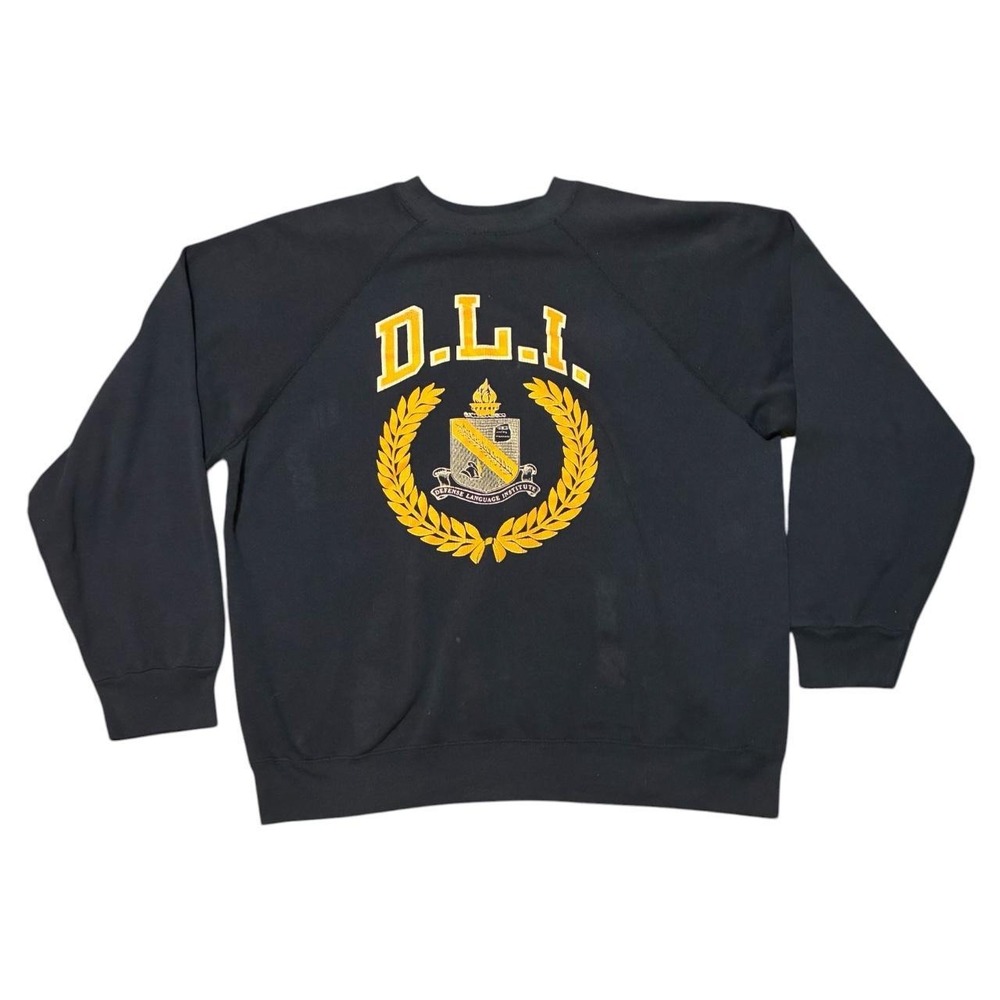 Vintage Artex DLI Defense Language Institute Sweatshirt Navy Men XL Made in USA